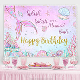 Es handelt sich eins einen Glücklich Geburtstag Hintergrund Ich bin Meerjungfrauen Mehr Thema